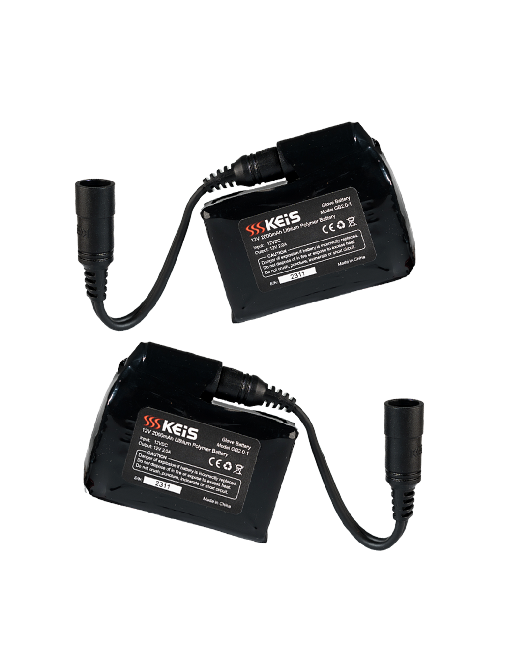 4000mAh Gloves Battery Set Charger