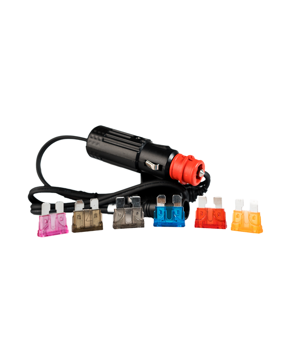Versorgungskabel mit Zigarettenanzünder- und DIN-Stecker