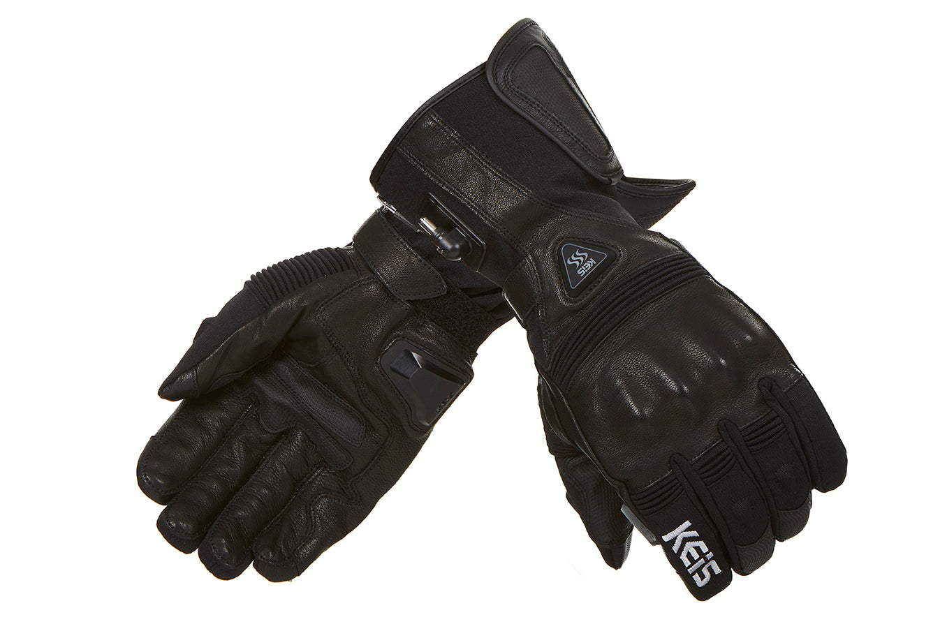 Sport motorcycle glove made of leather for stength and durability