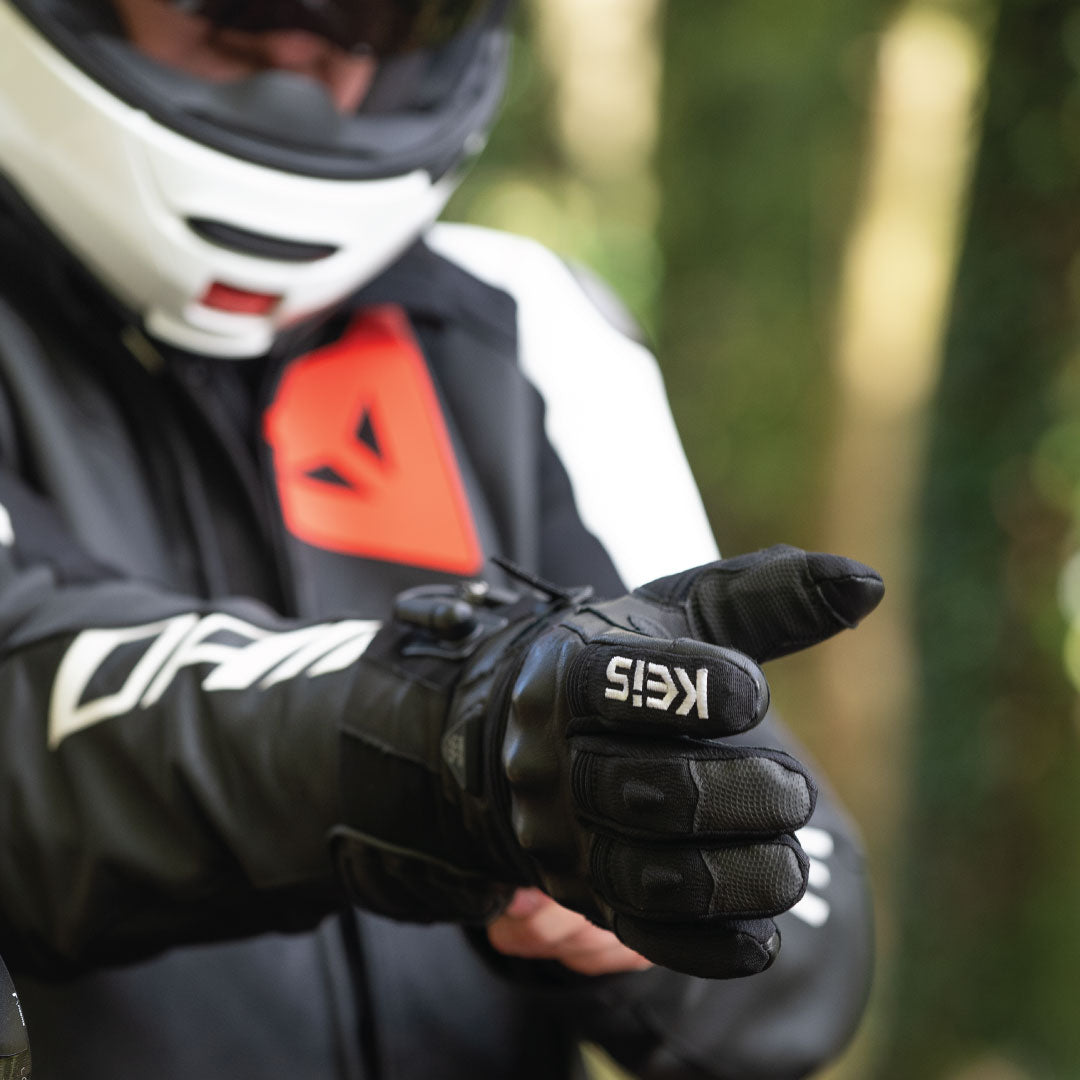 Heated Motorcycle Gloves - G601 Leather Heated Touring Gloves