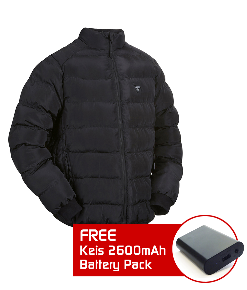Heated Puffer Jacket (with portable battery and charger) - Leisure J801